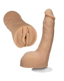 Doc Johnson Signature Set Ultraskyn Leo Poket Pussy And Lulu - 8 Inch Cock - Tan - 8 Inch