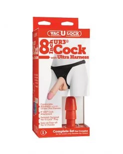 Doc Johnson Ultra Harness 2 And Plug Vac-u-lock 8 Inch Cock Ur3 Set 2 - 8 Inch
